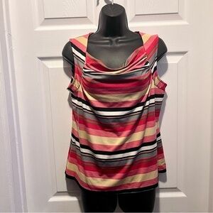 Brody Myles Tank Top Cami Cowl Neck Medium Women sleveless colorful summer